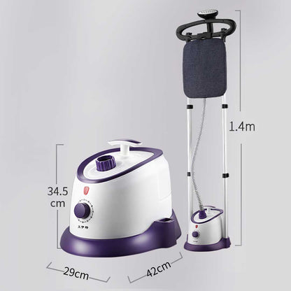 SOGA Garment Steamer Vertical Twin Pole Clothes 1700ml 1800w Professional Steaming Kit Purple