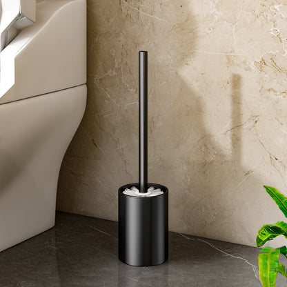 SOGA 27cm Wall-Mounted Toilet Brush with Holder Bathroom Cleaning Scrub Black