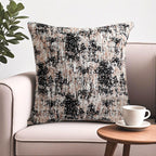 SOGA 45cm Black & Beige Textured Pillowcase