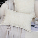 SOGA 30X50cm Elegant Cream Lumbar Pillowcase