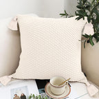 SOGA 2X 50cm Textured Decorative Pillow Covers – Cream White