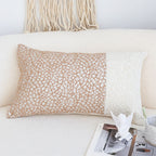 SOGA 30x50cm Chic Leopard Print & Solid Ivory Decorative Pillowcase