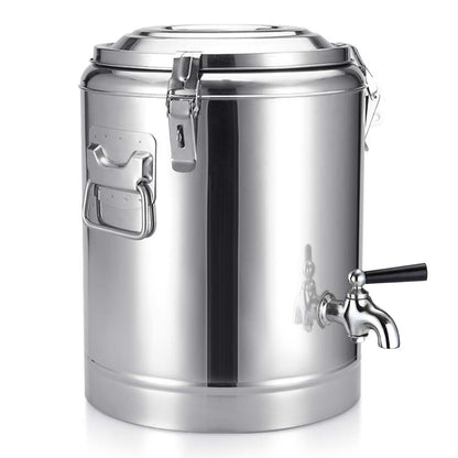 SOGA 2X 30L Stainless Steel Insulated Stock Pot Dispenser Hot & Cold Beverage Container With Tap