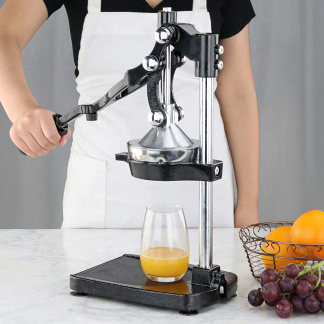 SOGA Commercial Stainless Steel Manual Juicer Hand Press Juice Extractor Squeezer Black