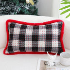 SOGA 45cm CozyFest Buffalo Plaid Pillowcase