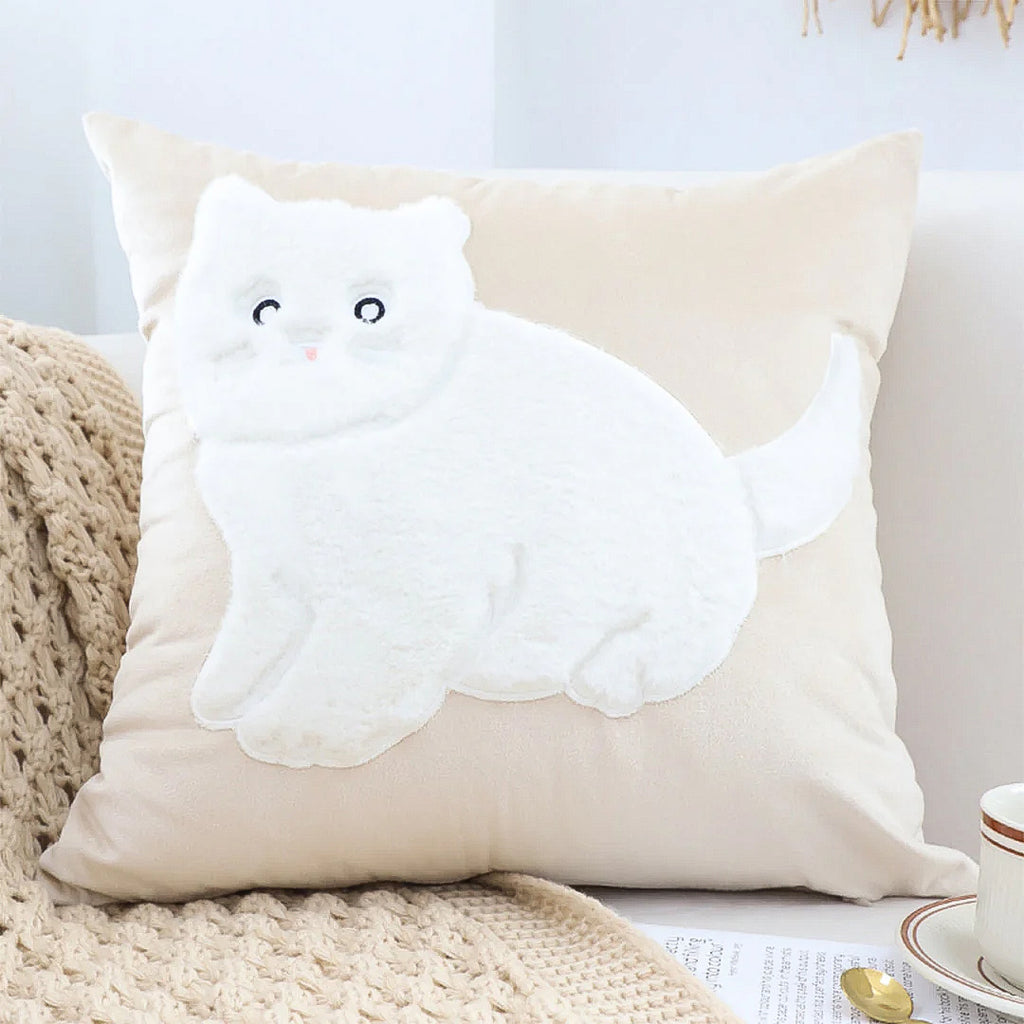 SOGA 45cm Adorable Cat Silhouette Pillowcase