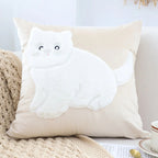 SOGA 45cm Adorable Cat Silhouette Pillowcase