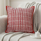 SOGA 45cm Cozy Chic Houndstooth Pillowcase