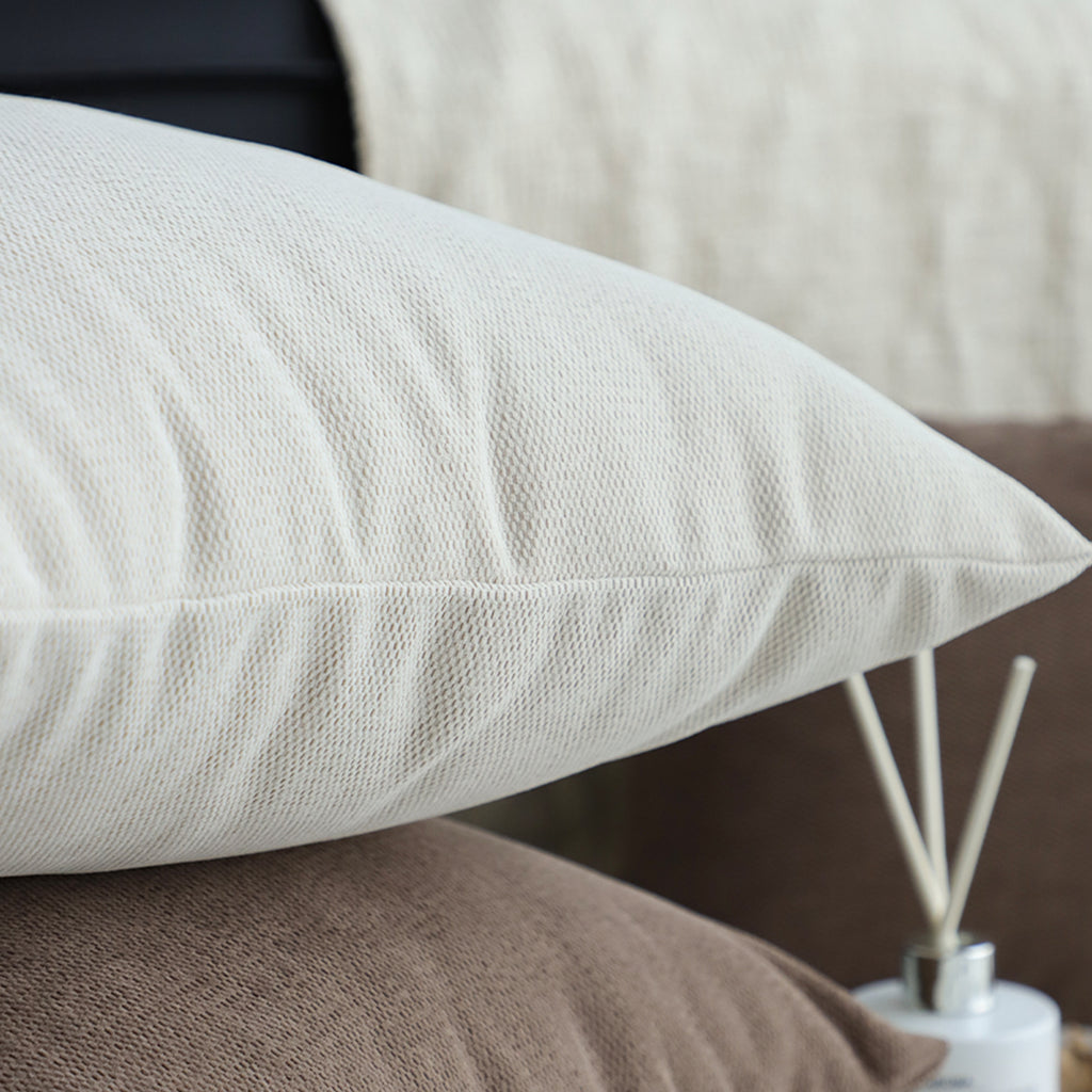 SOGA 45cm Luxe White Rectangular Lumbar Pillowcase