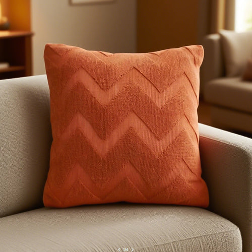 SOGA 2-Pack 45cm Chevron Zigzag Pillowcases – Modern Textured Decorative Cushion Covers for Sofa, Bed & Home Décor