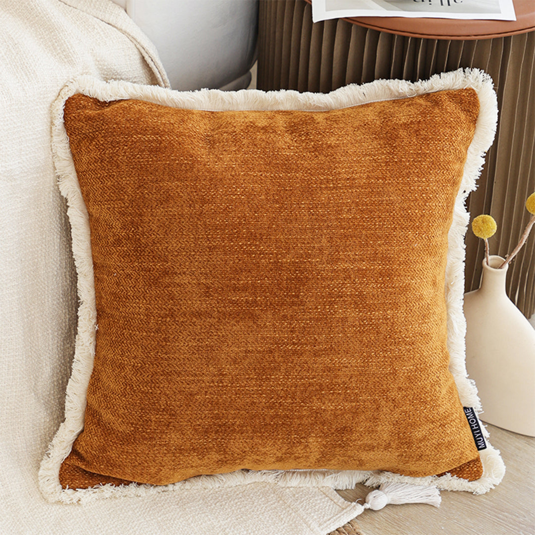 SOGA 2X 45cm Rust Orange Pillowcase
