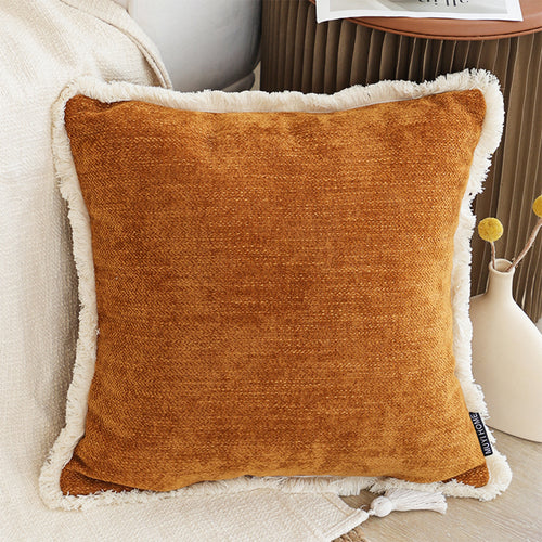 SOGA 2X 45cm Rust Orange Pillowcase