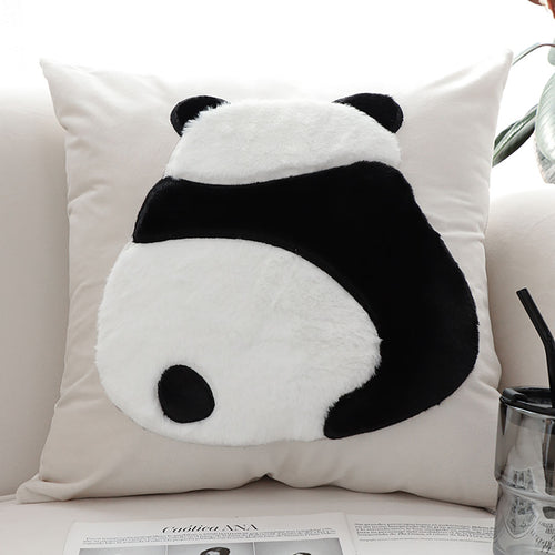 SOGA 2X 17.72in Adorable Panda Pillowcases Cute Decorative Cushion Covers for Home