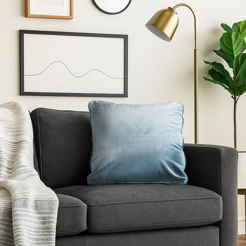 SOGA 2X 45cm Powder Blue Velvet Pillowcase – Luxurious Soft Cushion Covers for Elegant Home Décor