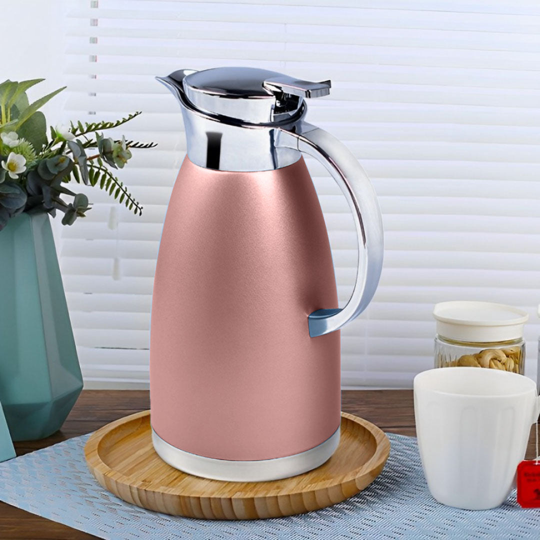 Soga 2.3L Rose Color 3-Layer Vacuum Insulated Stainless Steel Flask