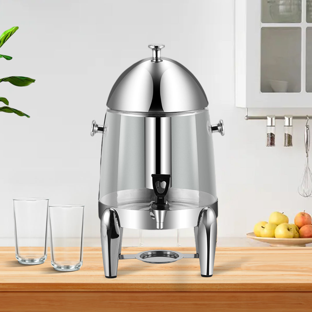SOGA Stainless Steel 3.2 Gal Beverage Dispenser Hot and Cold Juice Water Tea Chafer Urn Buffet Drink Container Jug