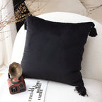 SOGA 45cm Black Art Deco Geometric Outdoor Pillowcase