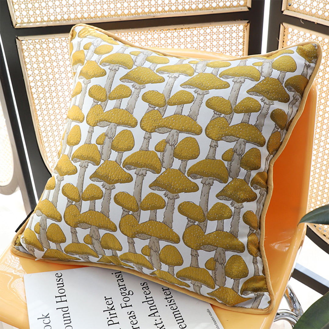 SOGA 2X 45cm Ginkgo Leaf Pillowcase (Yellow)