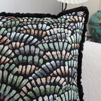 SOGA 45cm Regal Peacock Jacquard Pillow Cover