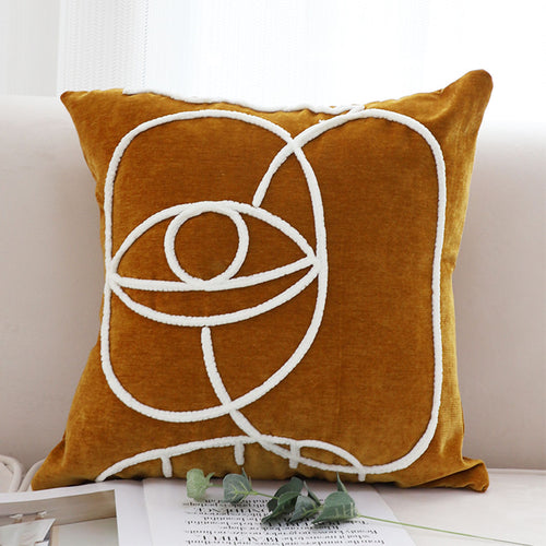 SOGA 2X 17.72in Geometric Circle Harmony Pillowcases Modern Decorative Cushion Covers