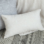 SOGA 30x50cm Embroidered Off-White Lumbar Pillowcase for Modern Home