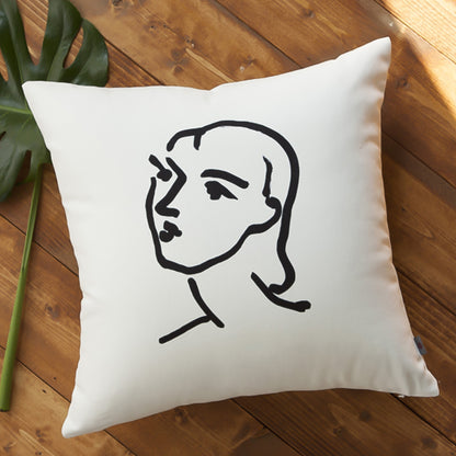 SOGA 45cm Abstract Portrait Pillowcase