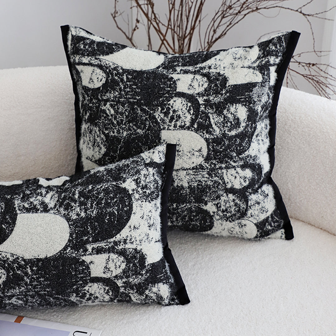 SOGA 45cm Bold Abstract Black & White Pillowcase