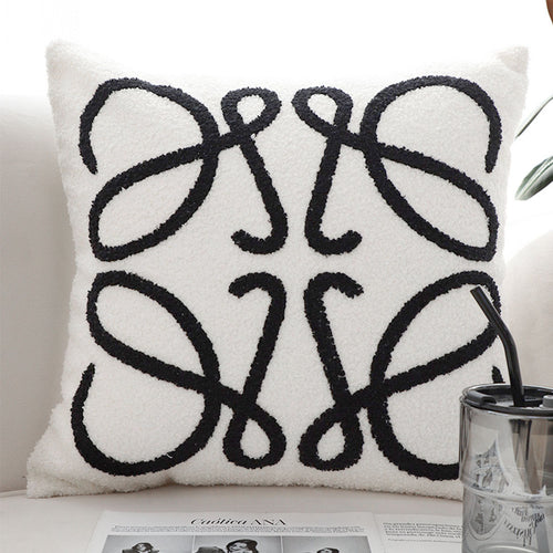 SOGA 2X 17.72in Modern Art Loop Pillowcases Artistic Decorative Cushion Covers