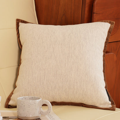 SOGA 45cm Vintage Off-White Square Decorative Pillowcase