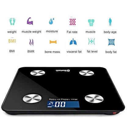 SOGA 2X Wireless Bluetooth Digital Body Fat Scale Bathroom Health Analyser Weight White/Pink