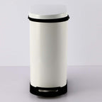 SOGA Foot Pedal Stainless Steel Rubbish Recycling Garbage Waste Trash Bin 10L U White