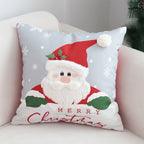 SOGA 45cm Merry Christmas Typography Pillow Cover