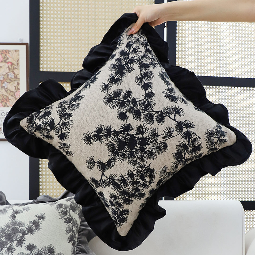 SOGA 45cm Vintage Floral Decorative Pillow Cover