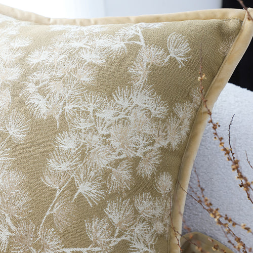 SOGA 2X 45cm Beige Floral Pillowcase