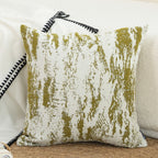 SOGA 45cm Moss-White Cascade Brushstroke Decorative Pillowcase