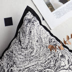 SOGA 30x50cm Artistic Black Border Rectangular Pillowcase