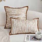 SOGA 30X50cm Neutral Wood-Texture Pillowcase