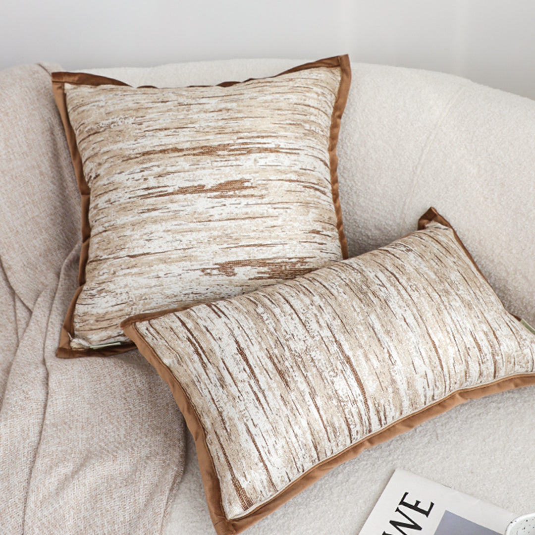 SOGA 45cm Rustic Wood-Inspired Cushion Cover