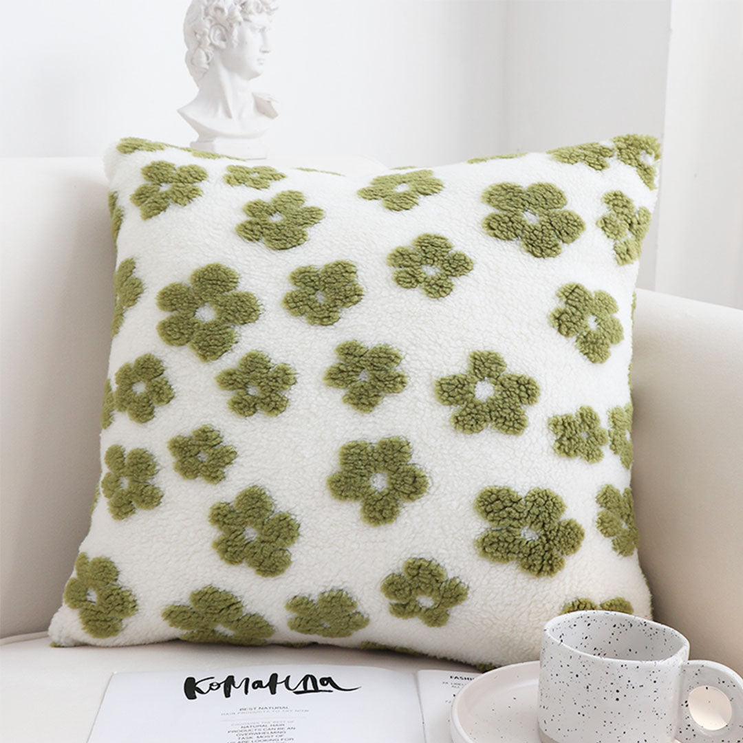 SOGA 2-Pack 45cm Garden Bloom Delight Pillowcases – Floral Decorative Cushion Covers for Sofa, Bed & Home Décor