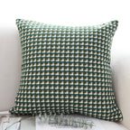 SOGA 45cm Forest Green Geometric Pillow Cover