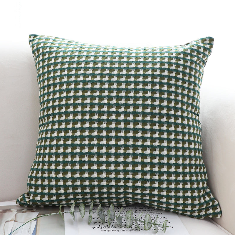 SOGA 45cm Forest Green Geometric Pillow Cover