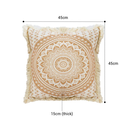 SOGA 50cm Pillow Cover Moon Decor Cotton Decorative Throw Pillow