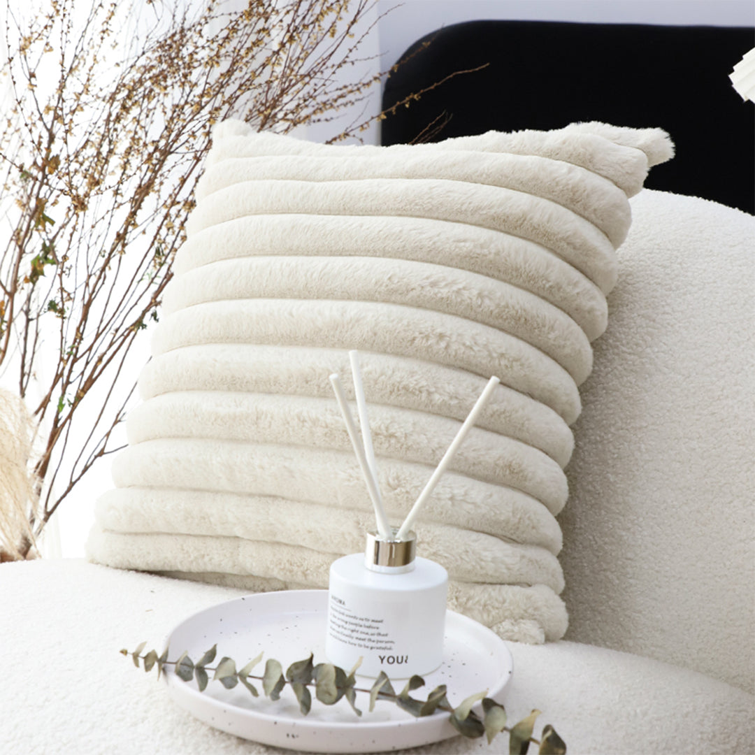 SOGA 2X 45cm Boho Cream Tassel Throw Pillow Cover