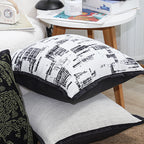 SOGA 2X 45cm Modern Monochrome Grid Pillowcase