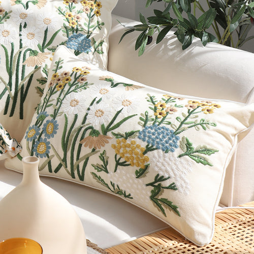 SOGA 2X 11.81x19.69in Botanical Meadow Pillowcases Nature-Inspired Rectangular Cushion Covers
