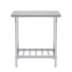 SOGA Commercial Catering Kitchen Stainless Steel Prep Work Bench Table 80*70*85cm