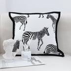 SOGA 45cm Safari Zebra Print Decorative Pillow Cover