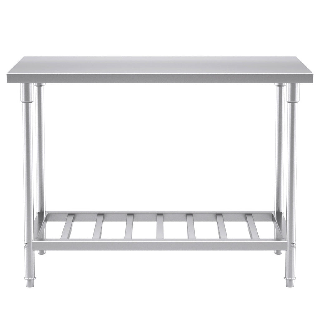 SOGA Commercial Catering Kitchen Stainless Steel Prep Work Bench Table 120*70*85cm