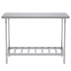 SOGA Commercial Catering Kitchen Stainless Steel Prep Work Bench Table 120*70*85cm