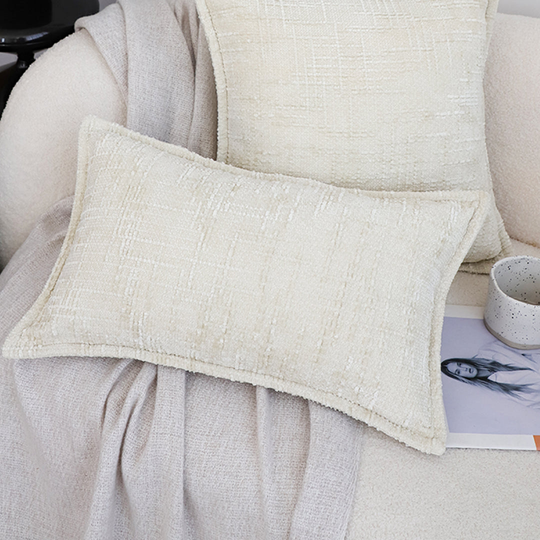 SOGA 2X 30X50cm Elegant Cream Lumbar Pillowcase